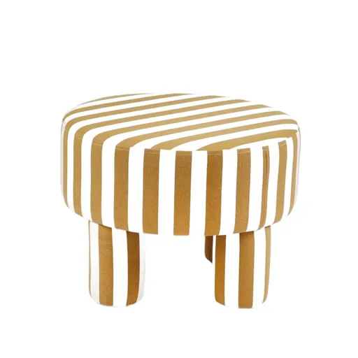 Taburet Chiaro, Homla, 50x37 cm, MDF/poliester, bej/alb