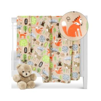 Bellatex Pătură pentru copii Ella Animale înpădure , 100 x 150 cm