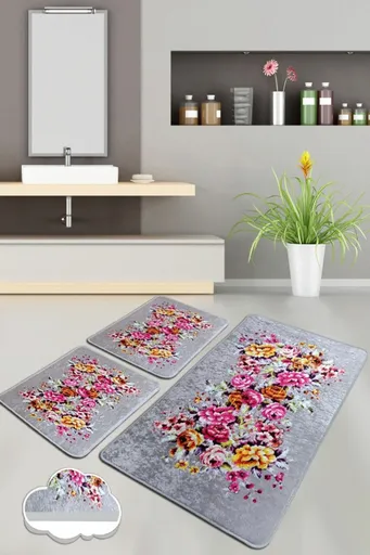 Set covorase de baie, L'essentiel Maison, Soıl, Poliester, Multicolor