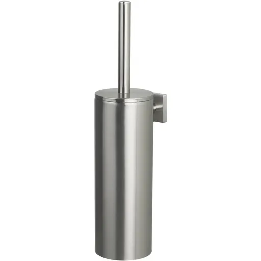 Perie de toaletă de perete cu recipient Spirella Nyo 9,5 x 12,5 x 40 cm, oțel inoxidabil periat