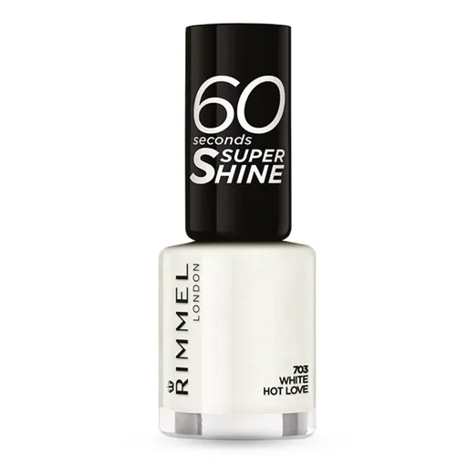 Rimmel Lac de unghii 60 Seconds Shine Super 8 ml 703 White Hot Love