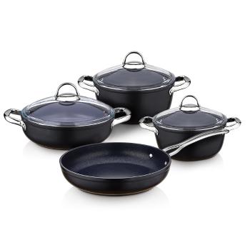 Set de oale 4Home Titanium cu suprafața antiaderentă, 7 piese 