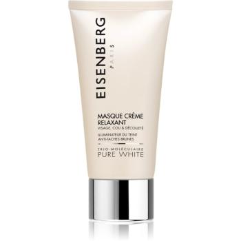 Eisenberg Pure White Masque Crème Relaxant masca de hidratare si luminozitate impotriva petelor 75 ml