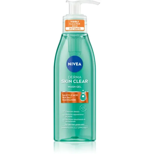 NIVEA Derma Skin Clear gel de curatare facial 150 ml