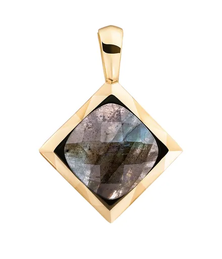 Sparkling Jewels Pandantiv placat cu aur cu labradorit SPG32-G18