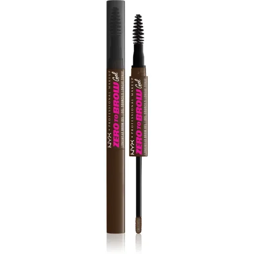 NYX Professional Makeup Zero To Brow Gel gel pentru sprancene cu aplicator culoare 07 Espresso 2 ml