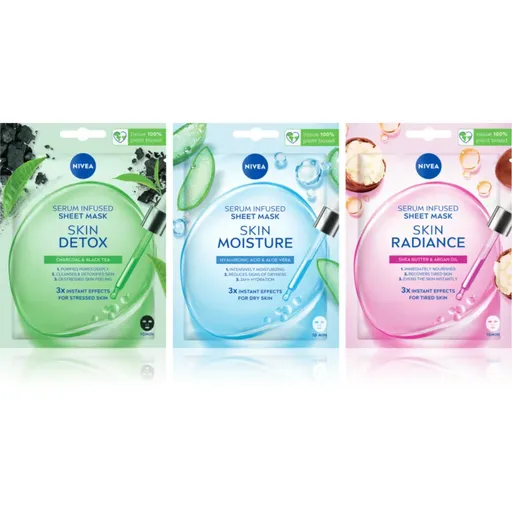 NIVEA Sheet Mask set de măști textile