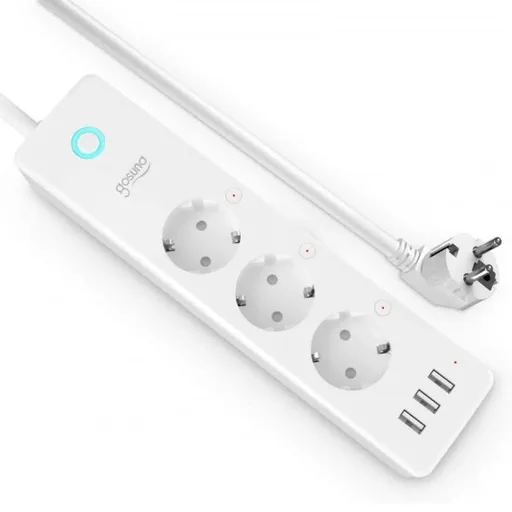 Prelungitor 3 prize 1.5m Smart Gosund P1, Wifi, 15W, 3A 6972391280405 / 6977038680549
