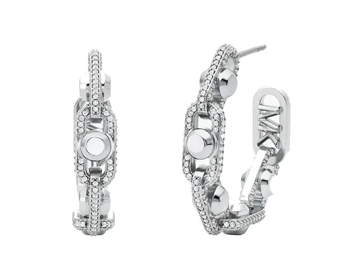 Michael Kors Cercei rotunzi cu zirconiu cubic Astor Link MKJ8407CZ040