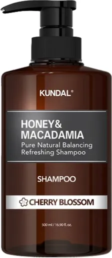 KUNDAL Șampon natural hidratant Honey & Macadamia Cherry Blossom 500 ml