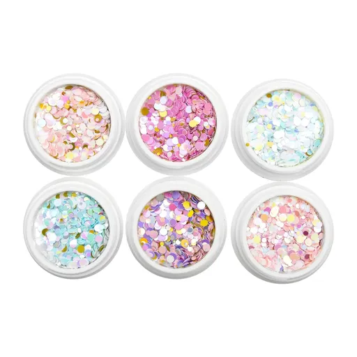 Decor Unghii, Paiete, Set 6 Culori