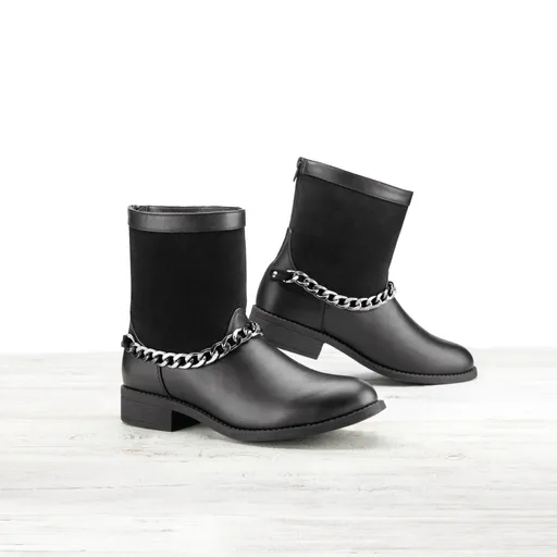 Botine joase cu lant