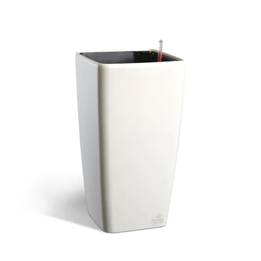 Ghiveci cu auto-irigare Flower Lover QuadratoGrande, alb, 22 x 41 cm, alb, 22 cm