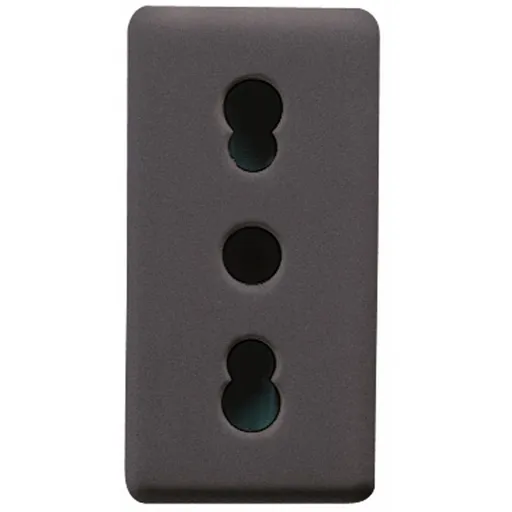 Priza standard italian 1 modul Gewiss System GW21203, negru