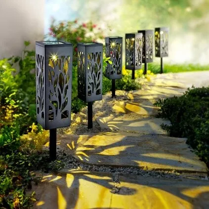 Lumină solară de grădină Fiore, 6 buc