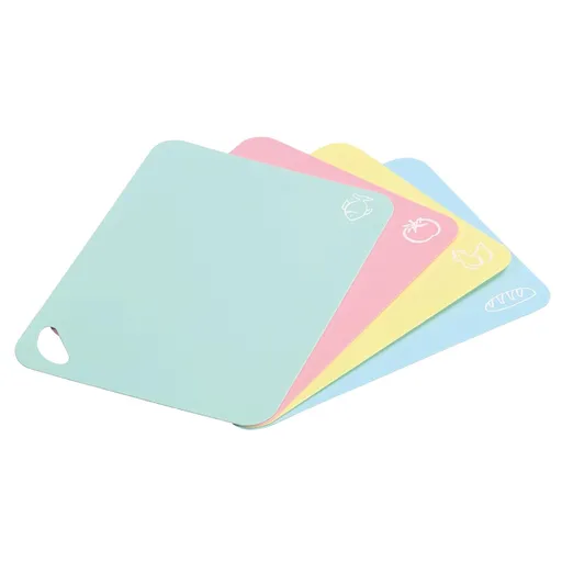 Set 4 tocatoare flexibile Kesper 30590, 38x29 cm, Rezistent la caldura, Anti-alunecare, Multicolor