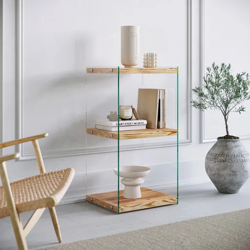 Corp biblioteca, Hanah Home, Niagara R302, 40x80x35 cm, Stejar