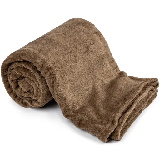 Pătură Matex Plain maro, 150 x 200 cm, maro