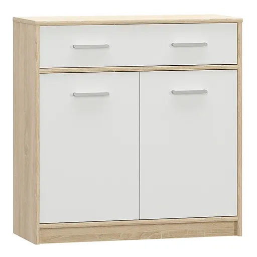 Dulăp TEYO 2D1S, alb, alb