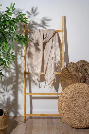 Prosop de plaja, L'essentiel Maison, New Diamond, Bej