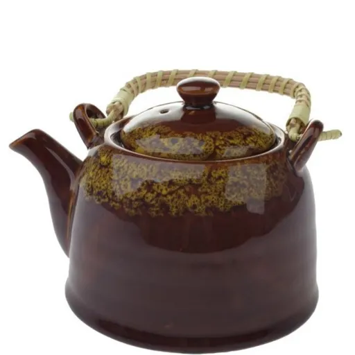 Ceainic din ceramică 850 ml, verde, verde