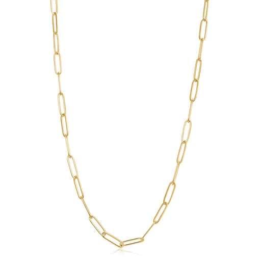 S'Agapõ Colier modern placat cu aur pentru pandantive Chunky SHK02