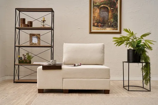 Fotoliu extensibil, Atelier del Sofa, 825BLC4712, Crem