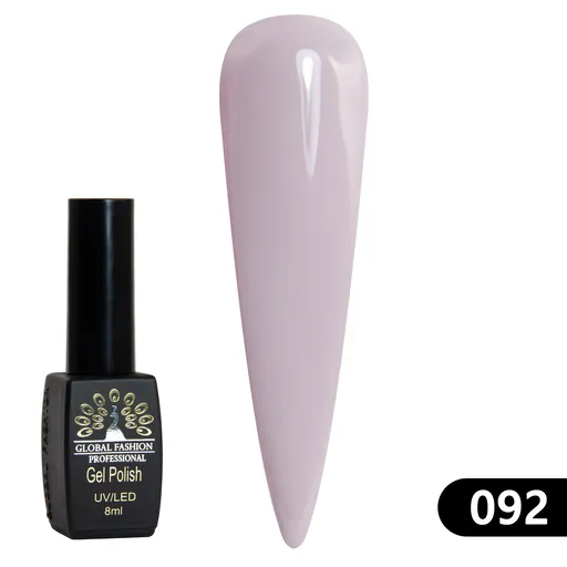 Gel Lacquer Global Fashion Black Elite 8 ml - 092, TPO Free