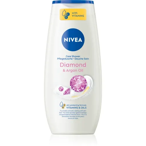 NIVEA Diamond & Argan Oil gel calmant pentru dus 250 ml
