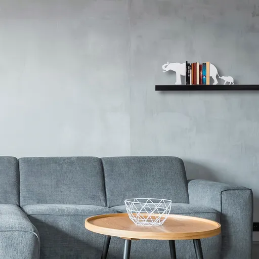 Opritor de carti, Kitap tutucu 1, 55x14x22 cm, Alb