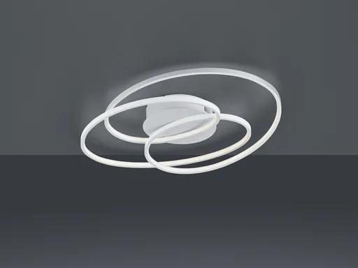 Plafoniera Gale, TRIO, 60x43x13.5 cm, 38.5W, 1x SMD, metal, alb mat