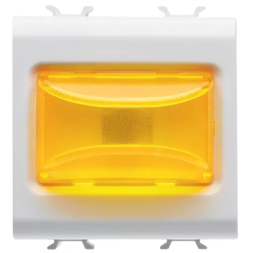 Lampa semnalizare reliefata portocalie 2 module 12V ac/dc / 230V ac Gewiss Chorus GW10634