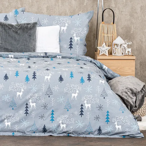 Lenjerie de pat din bumbac 4Home Elegant deer grey, 140 x 200 cm, 70 x 90 cm