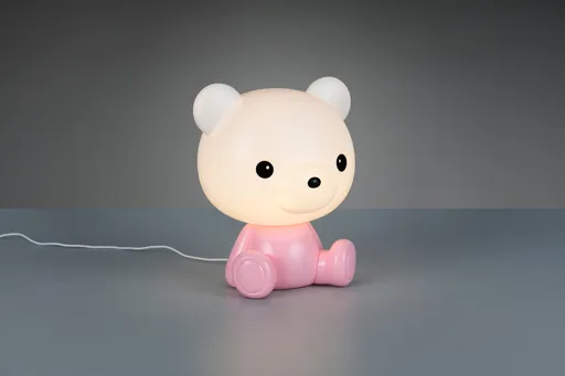 Lampa de masa Cutie, RL, 21x19x25.5 cm, 0.3W, 1x SMD, plastic, roz