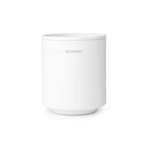 Brabantia MindSet suport periuță de dinți 1005685, Curățare ușoară, Deschidere largă, Acoperire minerală, Alb