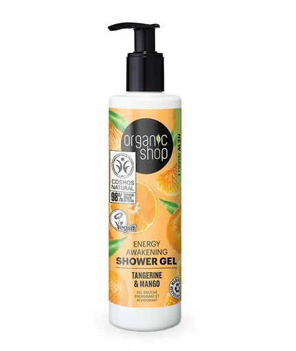 Organic Shop Gel de duș energizant Mandarină și mango (Energy Awakening Shower Gel) 280 ml