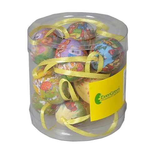 Set de ouă de Paște cu imagine, înălțime 4 cm, 12bucăți în pachet