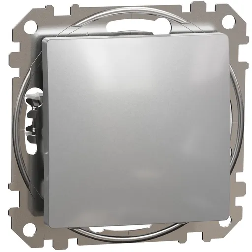 Intrerupator cu revenire 10A, Schneider, SDD113111, Sedna Design, aluminiu