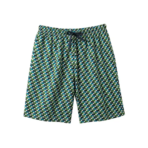 Pantaloni scurți de pijama cu imprimeu, bleumarin