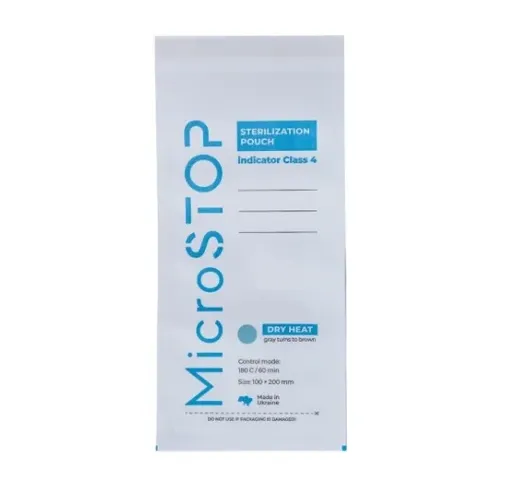 Punga Hartie Alba Sterilizare Micro STOP 75x150mm - 1 buc