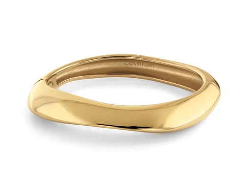 Calvin Klein Brățară modernă placată cu aur pentru femei Sculpted 35000818