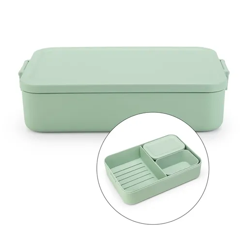 Cutie pentru alimente Brabantia Make&Take 1006291, 2 L, Cu separatoare, Inchidere etansa, Fara BPA, Verde
