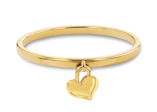 Calvin Klein Brățară solidă fermecătoare din oțel placată cu aur Passion 35000599 6,1 cm