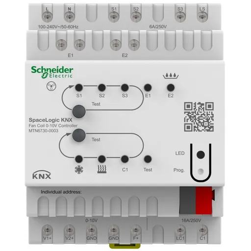 SpaceLogic KNX controler ventilo-covectoare 0-10V Schneider MTN6730-0003
