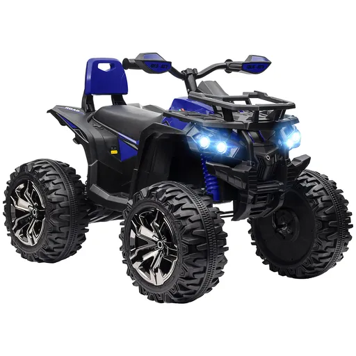 HOMCOM ATV Electric pentru Copii 3-5 Ani, Motocicletă Electrică pentru Copii cu Muzică, 100x65x73 cm, Albastru | Aosom Romania