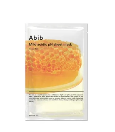 Abib Mască de pânză Honey Fit (Mild Acidic pH Sheet Mask) 30 ml
