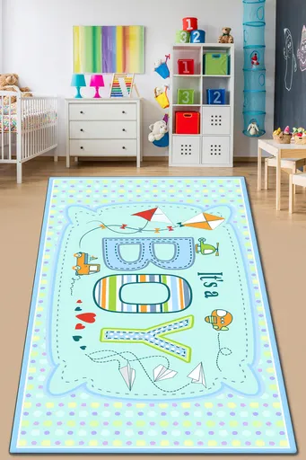 Covor, It's A Boy, 150x240 cm, Poliester, Multicolor