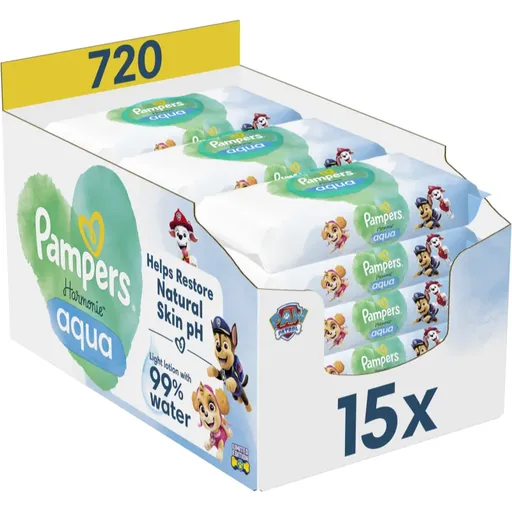 Pampers Harmonie Aqua Paw Patrol Servetele umede pentru copii 720 buc