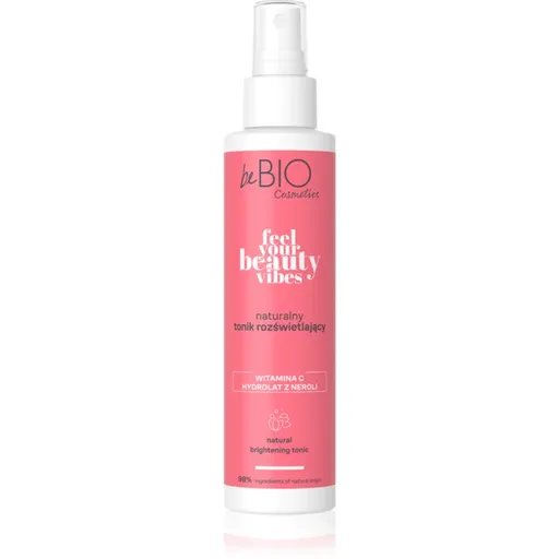 beBIO Feel Your Beauty Vibes solutie tonica cu efect de iluminare 150 ml
