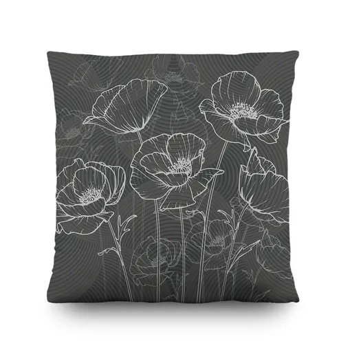 Pernă Gri maki, 45 x 45 cm